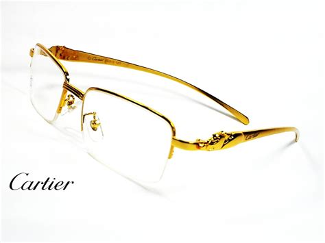 gafas cartier oro hombre|cartier men's glasses.